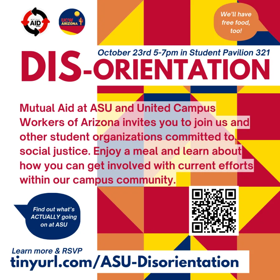 Flyer advertising disorientation at ASU