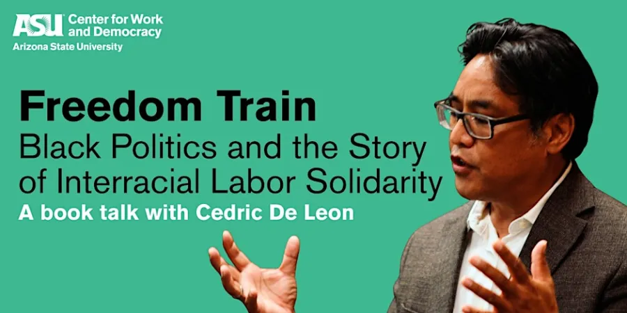 Flyer advertising CWD's book talk with author Cedric de Leon on February 5th, 2026.