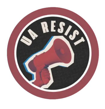 UA Resist's red logo.